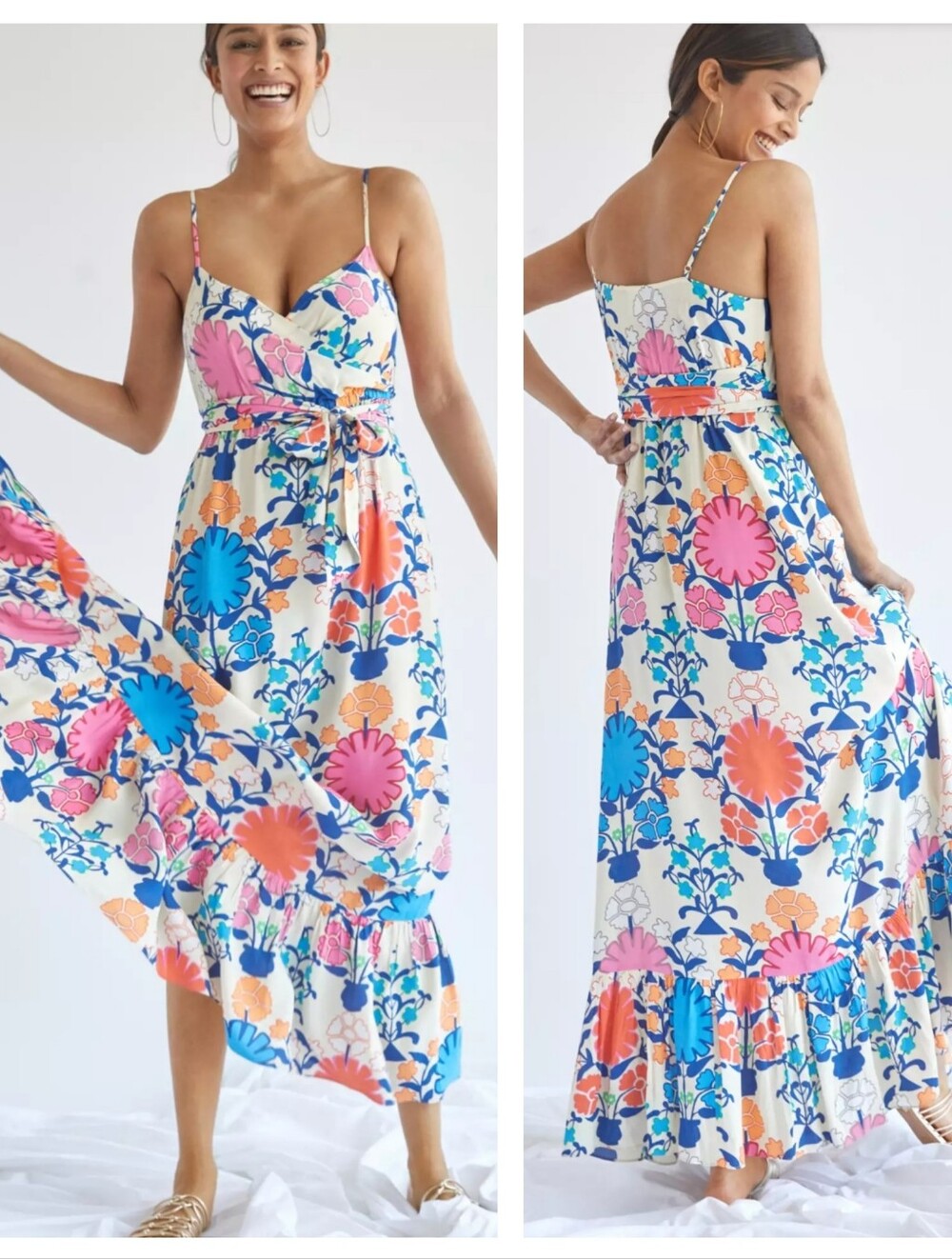 Anthropologie Plenty by Tracy Reese Poppies Maxi Dress 3X Plus Size
